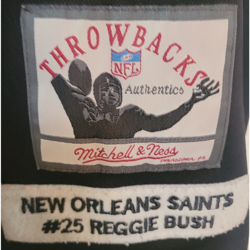 Jeff Hamilton Mens Reggie Bush New Orleans Saints NFL Football Jersey Size 52 - Picture 5 of 8